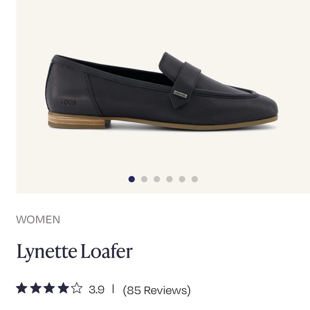 TOMS Lynette Black Loafers